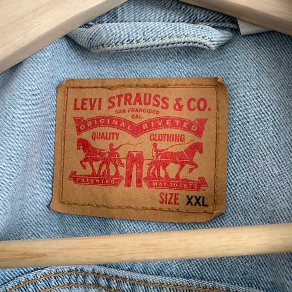 Vintage Levis Jean Jacket XXL - Picture 4 of 6